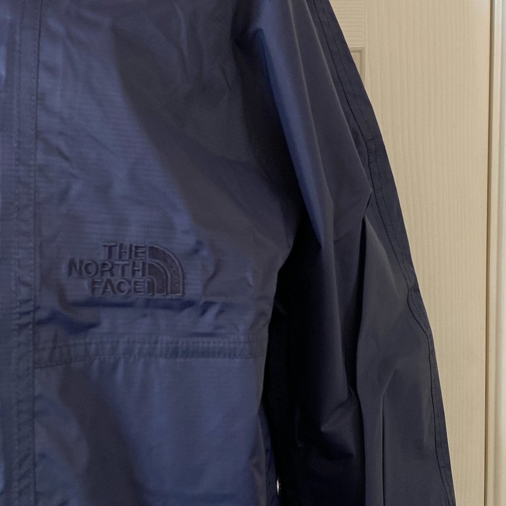 The North Face 78 Rain Top Waterproof Hooded Full Zip Jacket Aviator Navy - Picture 5 of 6